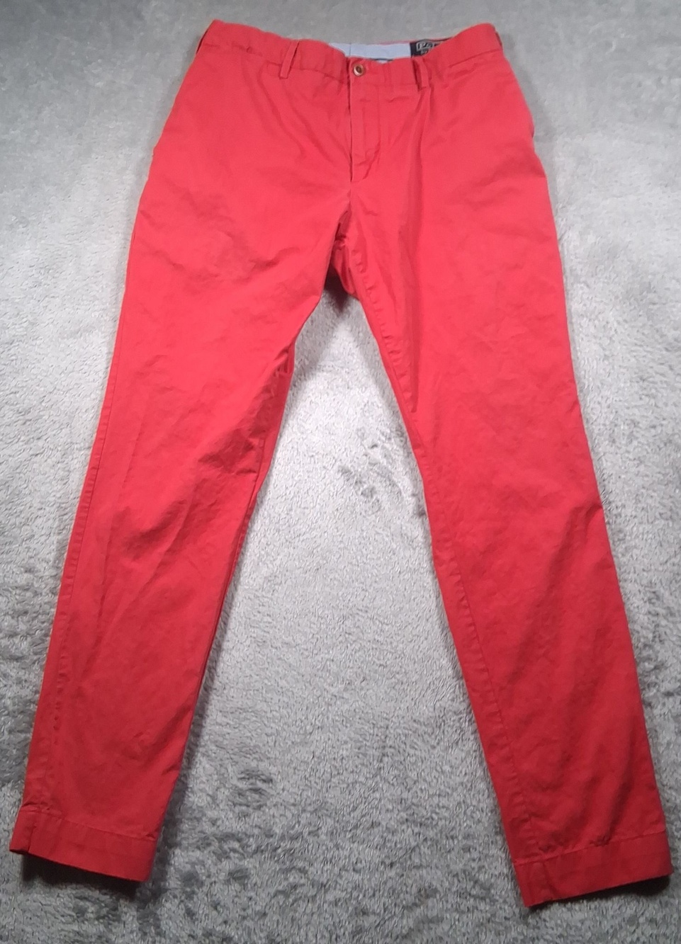 Polo Ralph Lauren Pants Mens 34x32 (Fits 30x30) Red Classic Fit Chino Twill